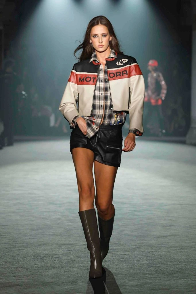 Ecru and red bomber, checked shirt — Nathalie Chandler, spring–summer 2025 show, photo 13